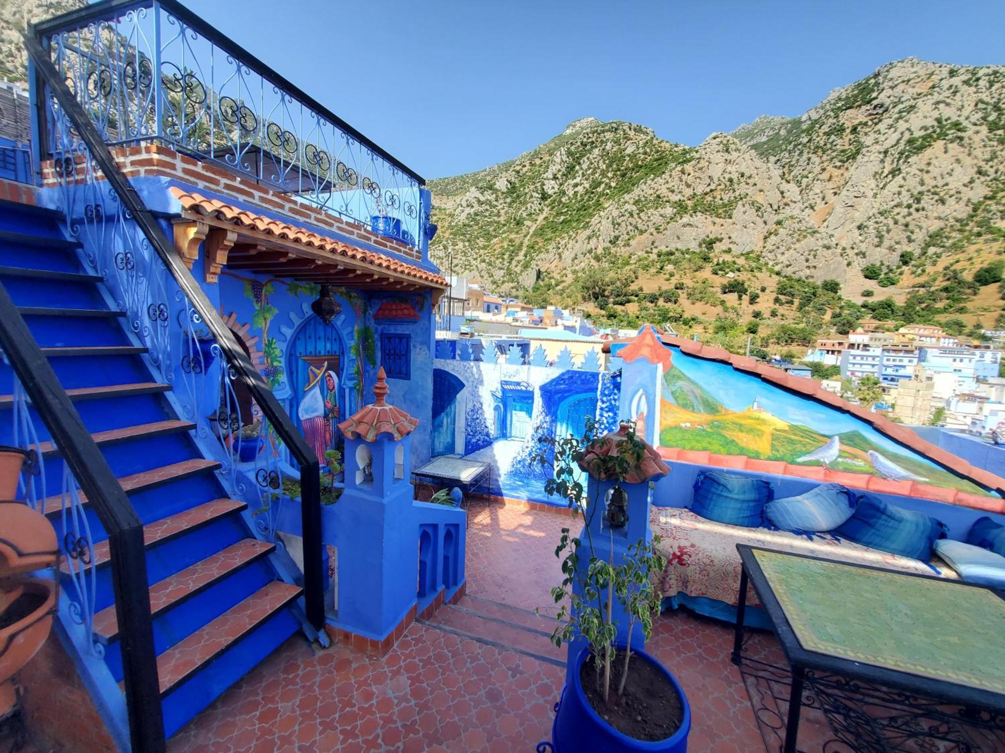 Blue City Hotel Чефчауен Екстериор снимка