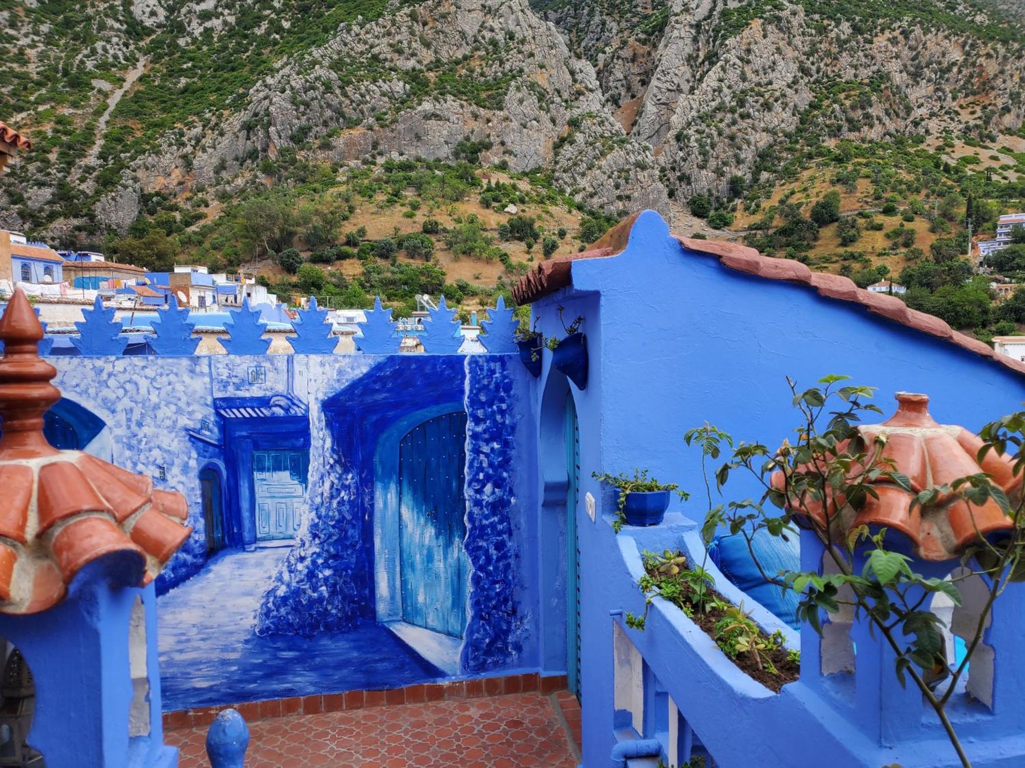 Blue City Hotel Чефчауен Екстериор снимка